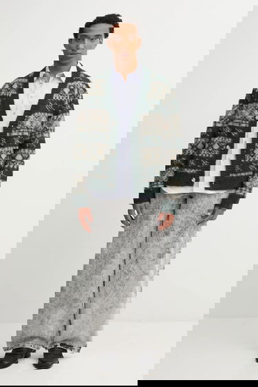 Sveter DAILY PAPER Wool Blend Pattern Check Cardigan Rôznofarebný | 2521126, 4