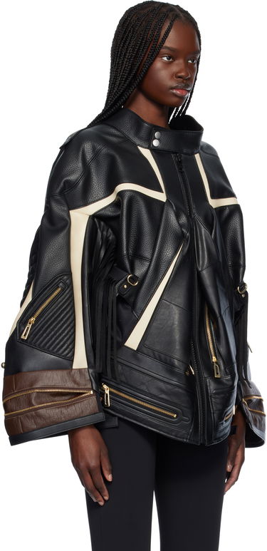 Bunda Junya Watanabe Junya Watanabe Komine Protector Faux-Leather Jacket Čierna | JO-J003-051-1, 1