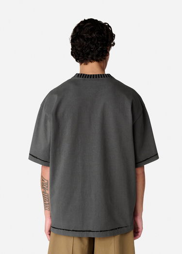 Tričko AXEL ARIGATO Relaxed Fit T-Shirt With Seam Detail Šedá | A2975001, 3