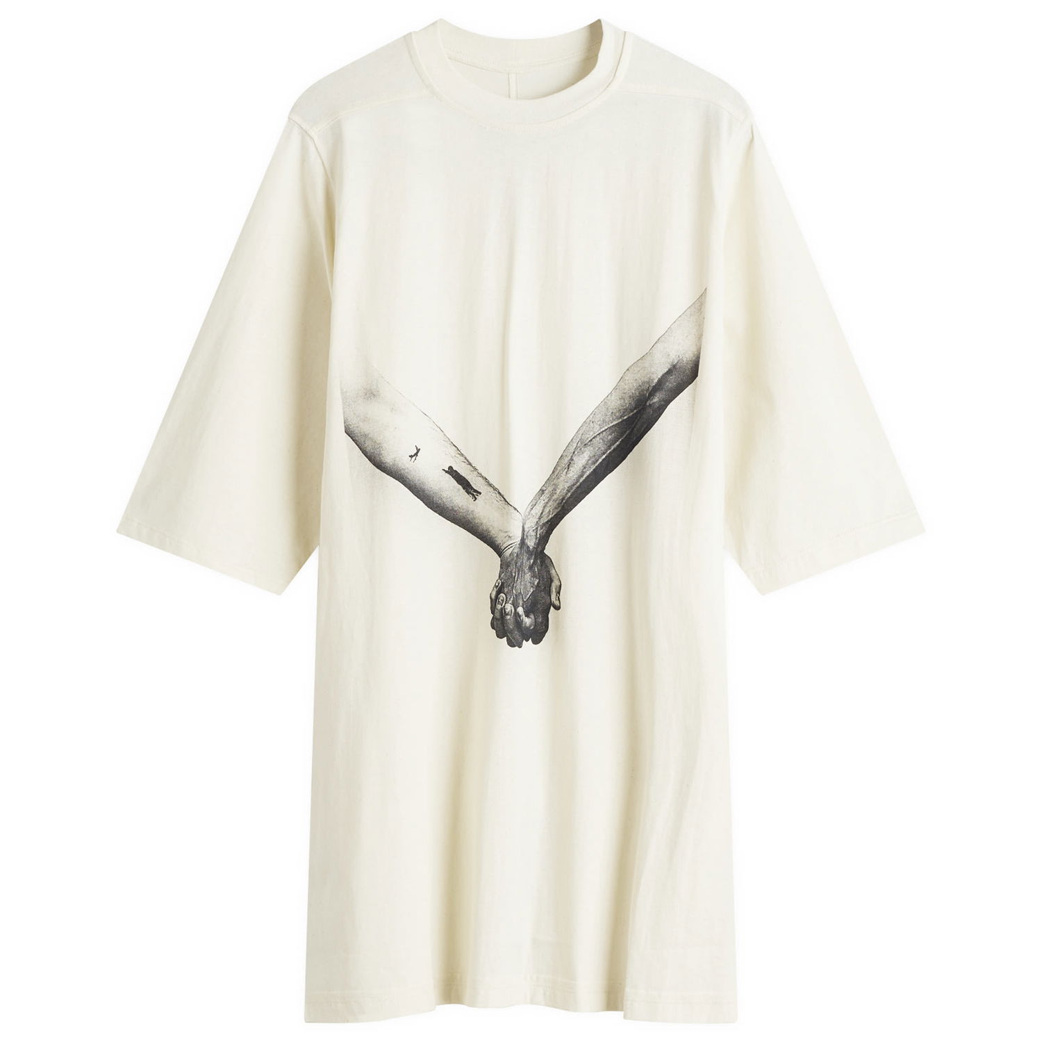 Tričko Rick Owens Rick Owens Jumbo Graphic T-Shirt, Size Large Biela | RR01E5238-JNCP3-2109, 1