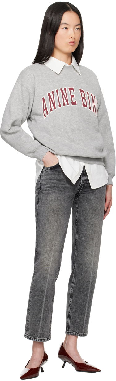 Sveter Anine Bing Anine Bing Spencer Sweatshirt Šedá | A-08-11451-GRM1, 3