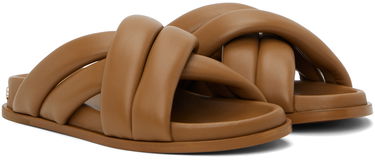 Tenisky a topánky Anine Bing Lizzie Padded Leather Slides Hnedá | A-14-4028-230, 3