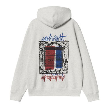 Mikina Carhartt WIP Hooded Sweatshirt Stereo Šedá | I033624_9, 3