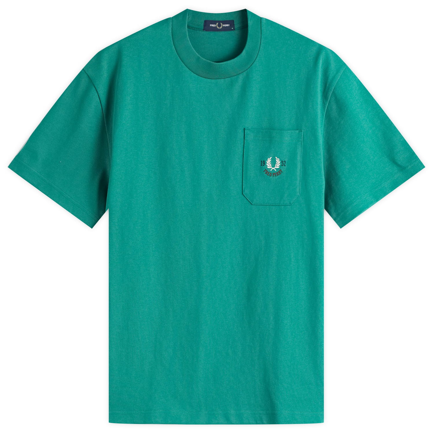 Tričko Fred Perry Relaxed Fit 1952 Pocket T-Shirt, Size Large Zelené | M9827-X87, 1