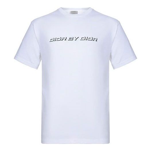 Tričko Dior Embroidered Logo T-Shirt Biela | 863J611K0910-089