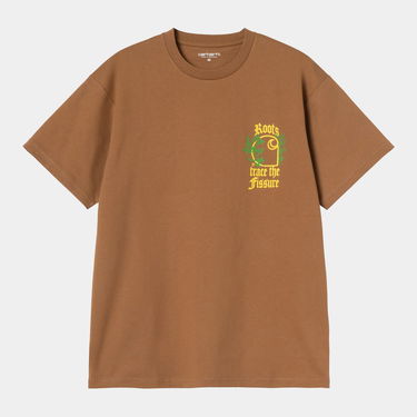 Tričko Carhartt WIP Stray Growth Roots Trace The Fissure Short Sleeve T-shirt Hnedá | A252063_9, 0