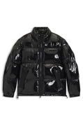 Water-repellent Glossy Puffer Jacket
