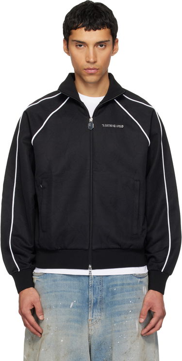 Bunda BAPE Line Camo Metal Logo Track Jacket Čierna | 001ZPL801317M, 0