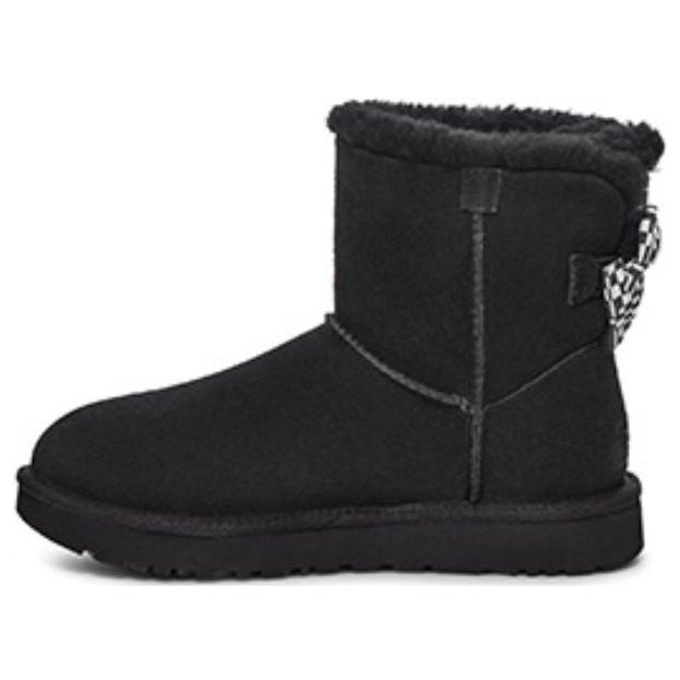 Tenisky a topánky UGG Checkered Bow Short Snow Boots Čierna | 1138132-BLK