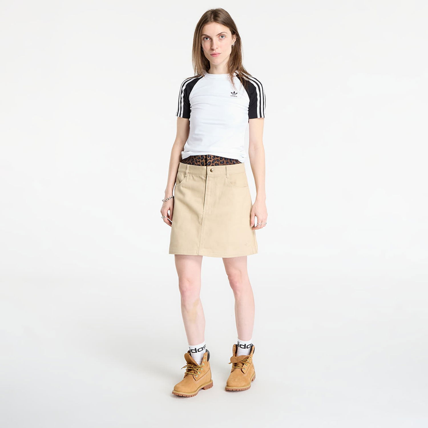 Sukňa adidas Performance Firebird Utility Mini Skirt Béžová | JX8761, 1