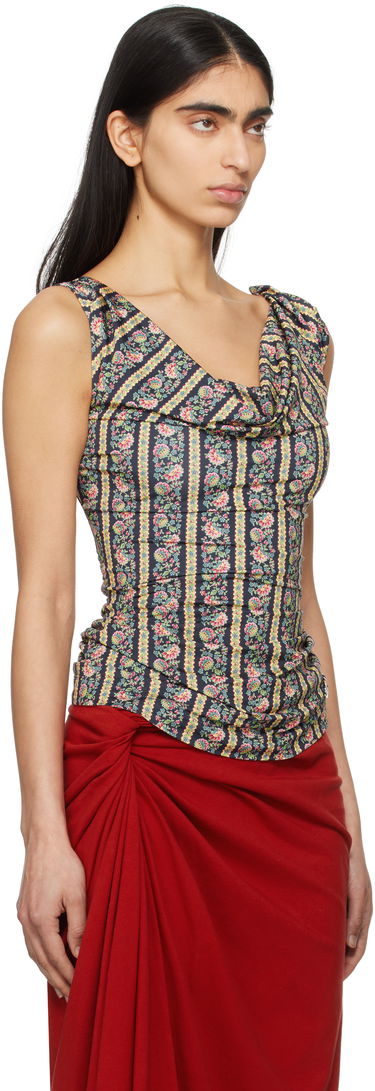 Tielko Vivienne Westwood Vivienne Westwood Ginnie Floral Jersey Sleeveless Top Čierna | 16030007-J008A-, 1