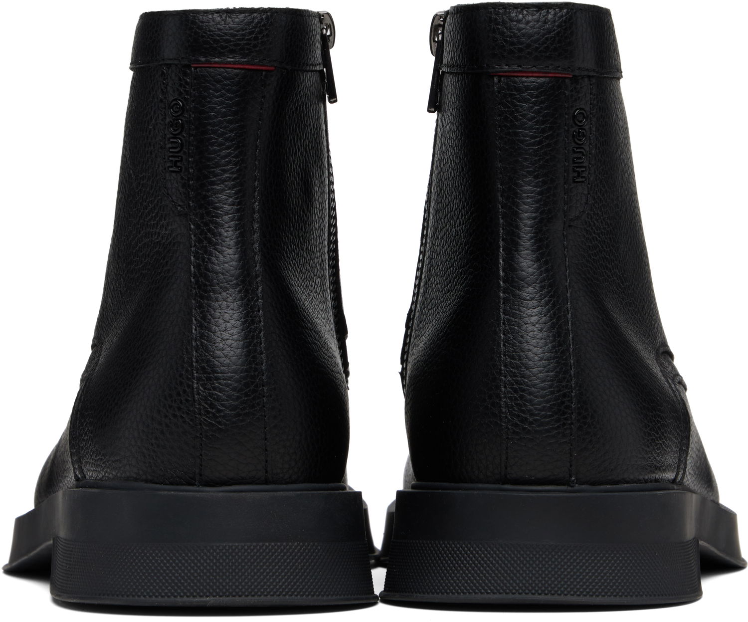 Tenisky a topánky BOSS Hugo Grained Leather Boots Čierna | 50552559, 1