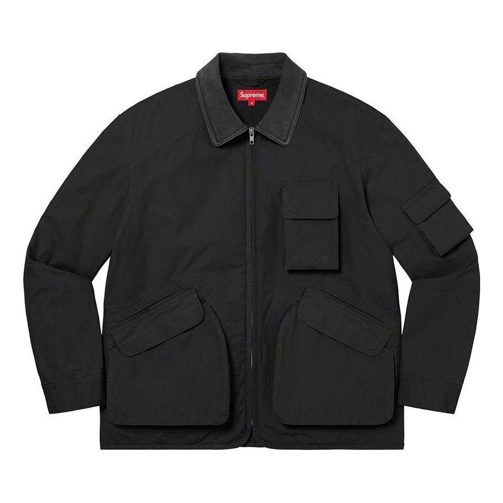 Bunda Supreme Utility Jacket with Flap Pockets Čierna | SUP-FW22-097, 0