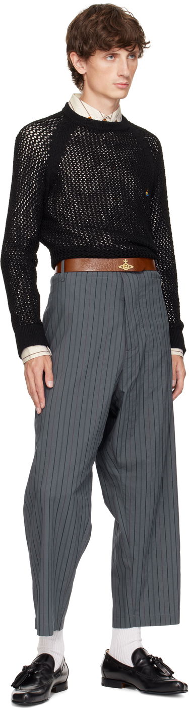 Opasok Vivienne Westwood Vivienne Westwood Turn-Lock Leather Belt Hnedá | 8201007DW-L0067-, 2