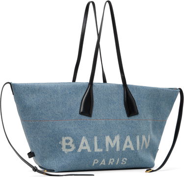 Tote bag Balmain Track Denim Tote Modrá | FN1FI015TDDX, 1