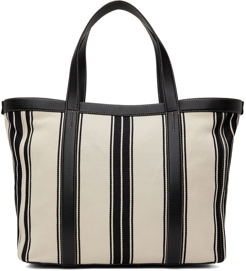 Tote bag TOTEME TOTEME Striped Canvas Tote Čierna | 242-WAL2372-FB0176, 0