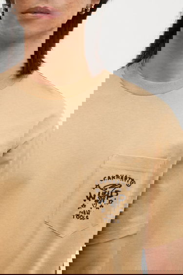 Tričko Carhartt WIP Short-Sleeve Fragments Pocket T-Shirt Béžová | I034407_0IA_XX, 2