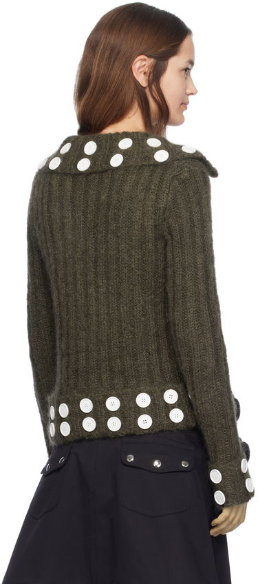 Sveter Chopova Lowena Chopova Lowena Button Embellished Cardigan Zelené | 5191, 2