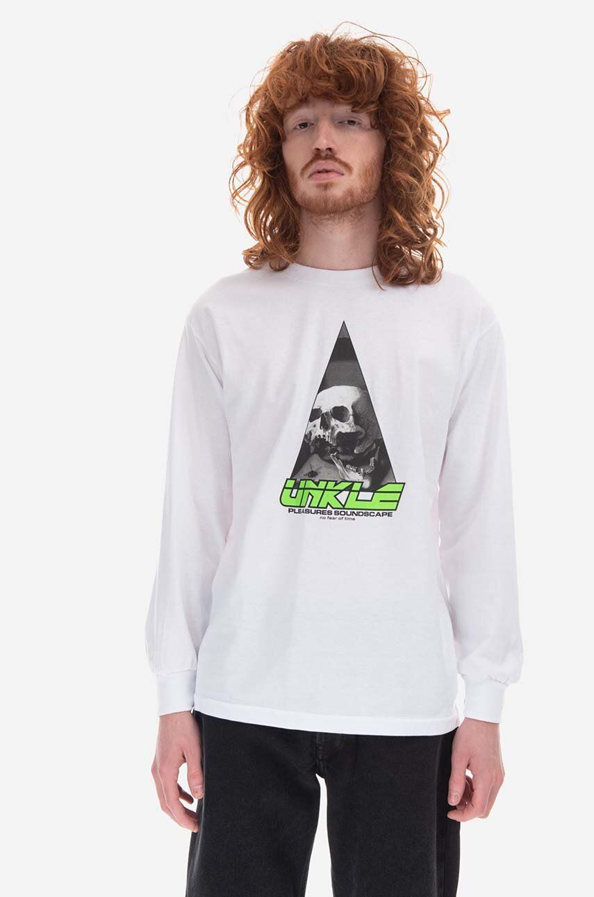 Tričko Pleasures Soundscape Long Sleeve T-Shirt Print Biela | P22U003, 0