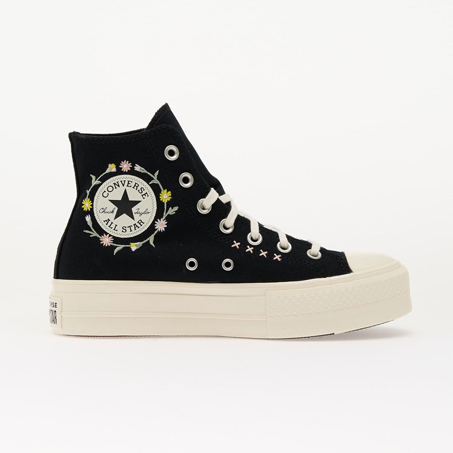 Tenisky a topánky Converse Chuck Taylor All Star Lift Floral Embroidery Čierna | A15007C, 1