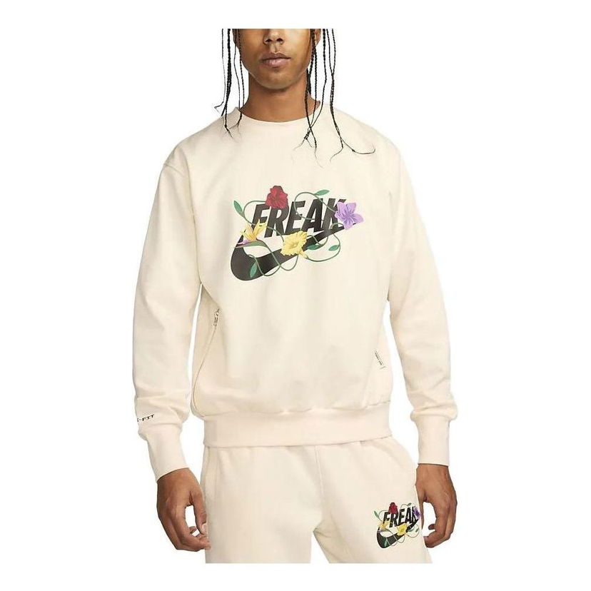 Mikina Nike Giannis Graphic Basketball Crew Sweatshirt Béžová | FJ9558-110