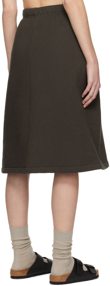 Sukňa Fear of God Fear of God ESSENTIALS Drawstring Midi Skirt Hnedá | 160BT225030FW, 2