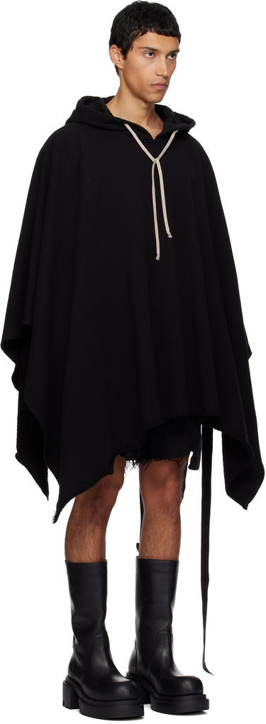 Mikina Rick Owens DRKSHDW Poncho Hoodie Čierna | DU02E7275 FSL, 1