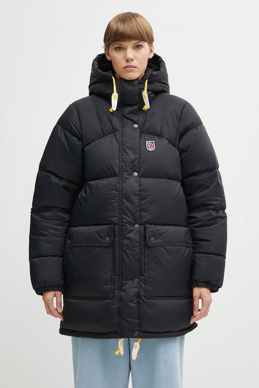 Prešívaná bunda FJÄLLRÄVEN Expedition Winter Puffer Jacket Čierna | F89029