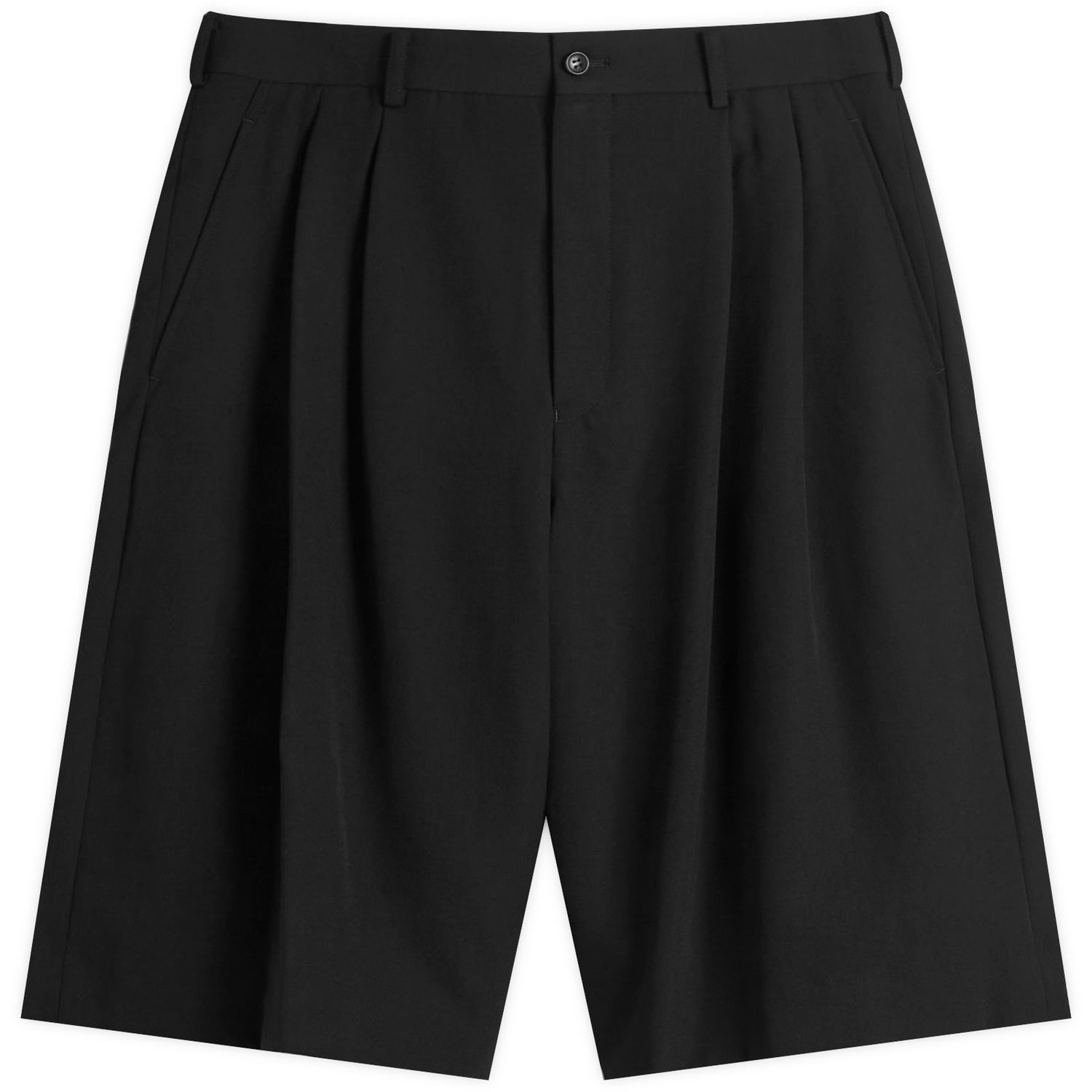 Šortky Comme des Garçons Homme Plus Wool Shorts, Size Large Čierna | PP-P051-W25-1, 1
