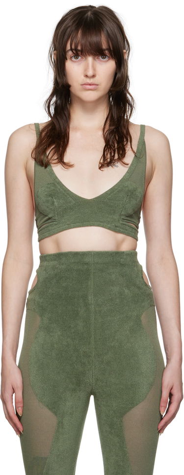 Podprsenka Dion Lee Chenille Intarsia Bra Zelené | A7606P22, 0