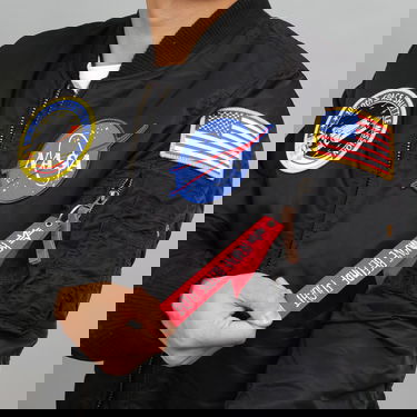 Bomber bunda Alpha Industries MA-1 VF NASA Jacket Čierna | 166107-03, 3