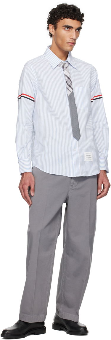 Šál Thom Browne Thom Browne Classic Bias Combo Madras Check Tie Šedá | MNL038C-F0808, 2