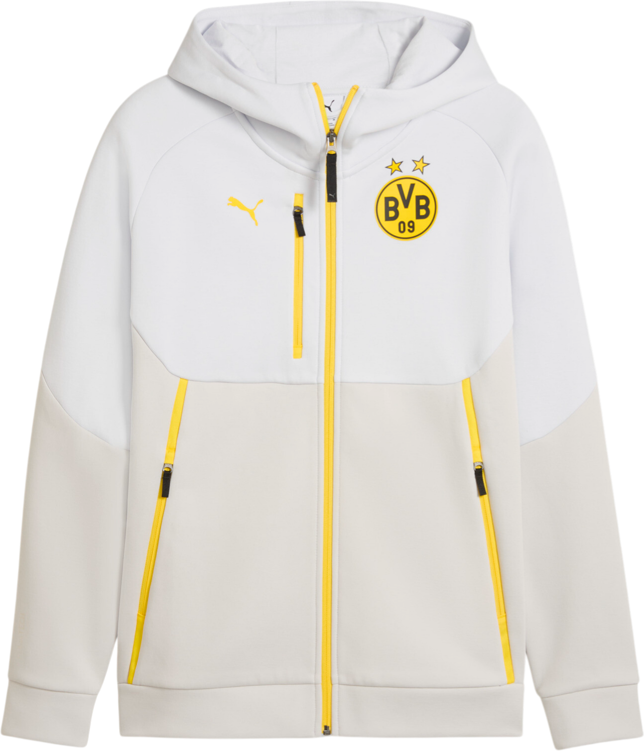 Mikina Puma Borussia Dortmund Tech FZ Hoody Biela | 781696-18, 0