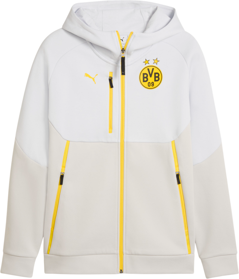 Mikina Puma Borussia Dortmund Tech FZ Hoody Biela | 781696-18