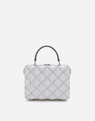 Kabelka Dolce & Gabbana Dolce & Gabbana Crystal Embellished Vanity Case Bag Metalická | BB5970AY60580998, 2
