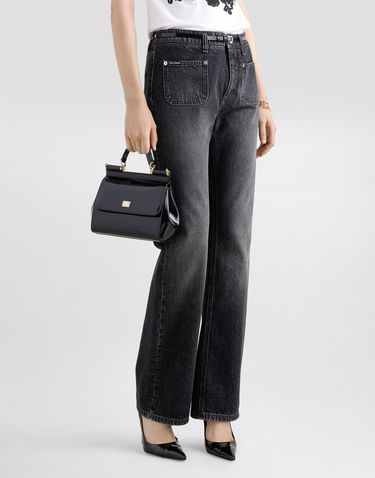 Džínsy Dolce & Gabbana Dolce & Gabbana Women's Straight-Leg Jeans Čierna | FTC7ADG8MS8S9001, 3