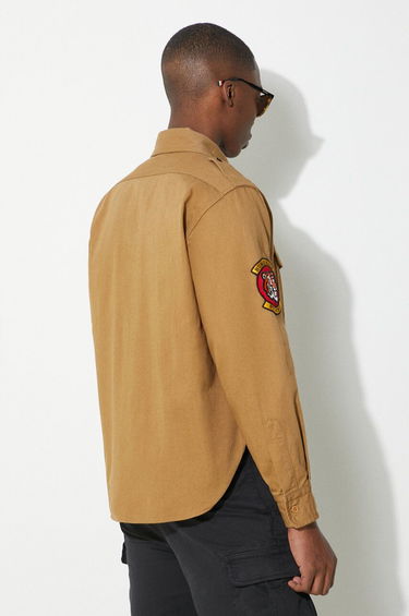 Košeľa Human Made Boy Scout Regular Fit Shirt Hnedá | HM27SH001, 2