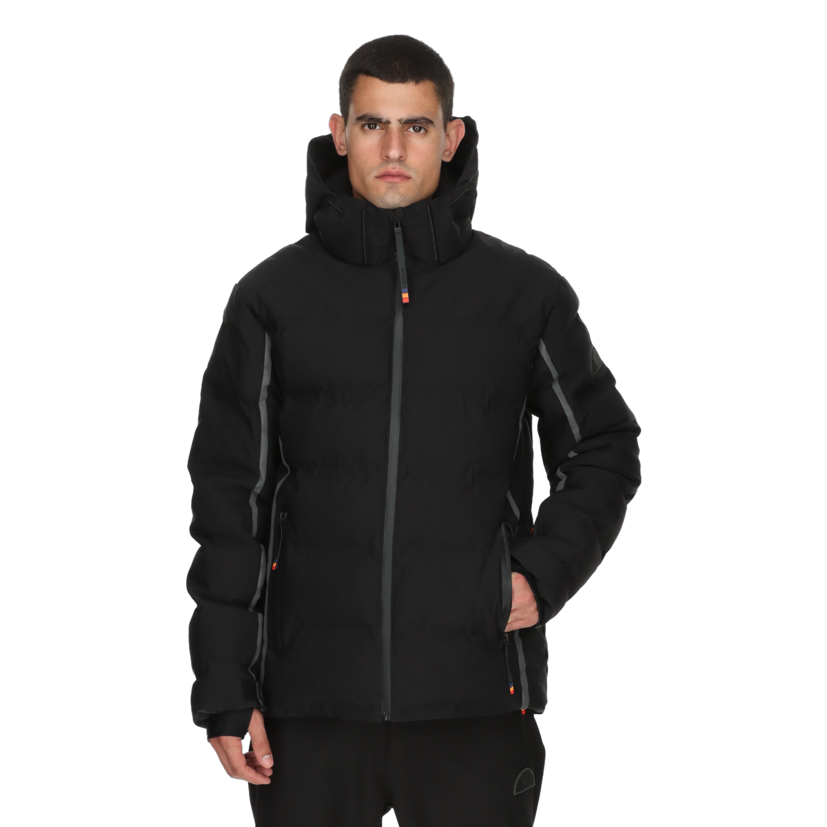 Prešívaná bunda Ellesse CONSTANTINO Hooded Padded Ski Jacket Čierna | ELA253M505-01, 0