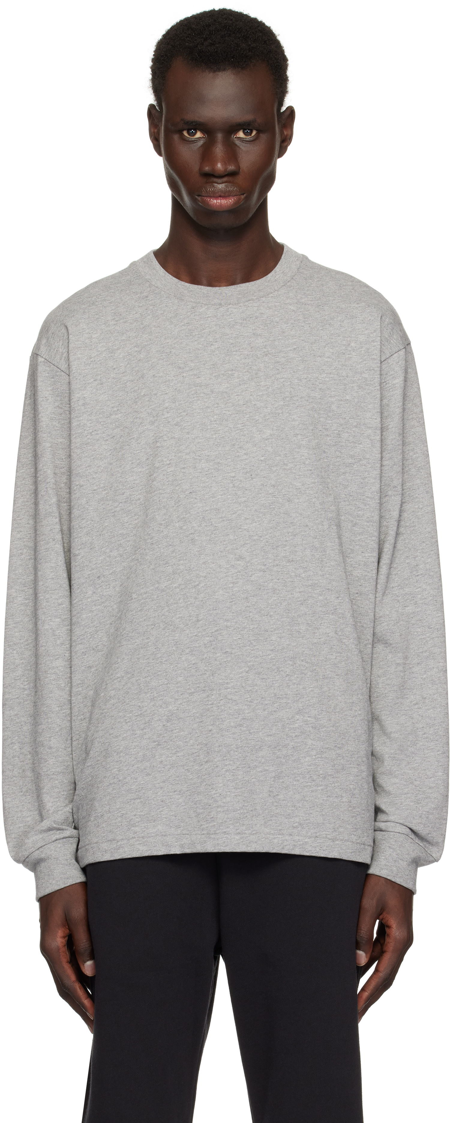 Tričko John Elliott John Elliott University Long Sleeve T-Shirt Šedá | A189A42541A, 0