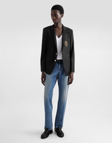 Bunda Dolce & Gabbana Single-breasted Embroidered Patch Jacket Čierna | G2LK0ZFU3H1N0000, 1