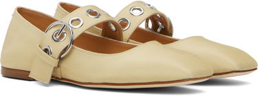 Starostlivosť o obuv Aeyde Aeyde Uma Eyelet Mary-Jane Ballerina Flats Béžová | A11-FL-RKLS08FL159-SS25-957-069, 3