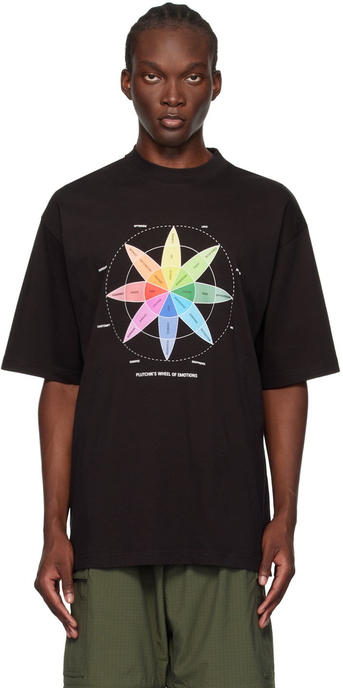 Tričko Balenciaga Black How Do You Feel? T-Shirt Čierna | 764235TQVS3, 0