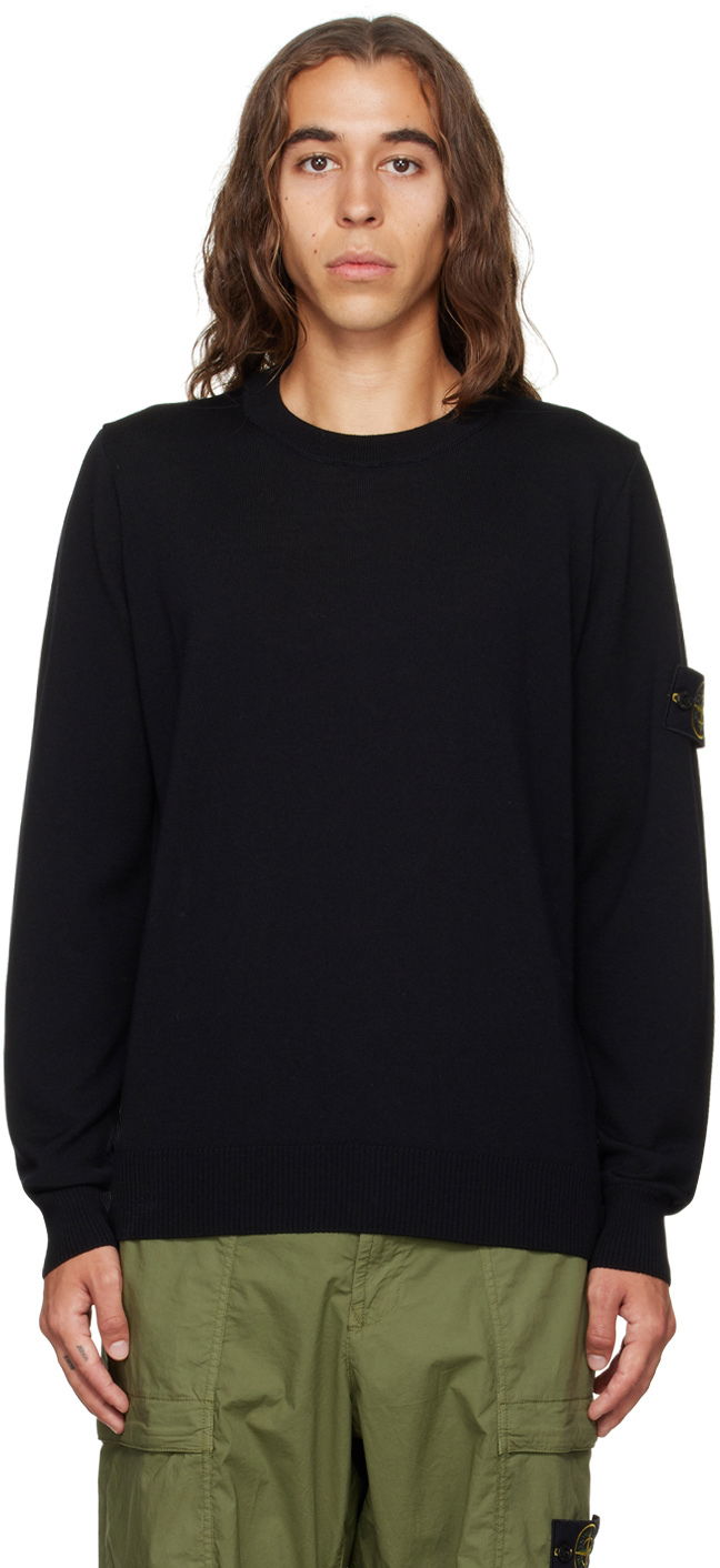 Sveter Stone Island Wool Sweater Čierna | 7715510C4, 0
