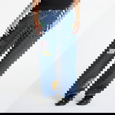 Džínsy Patta Whole Lotta Labels Patched Denim Pants Modrá | POC-AW25-4200-386-0006-197, 0