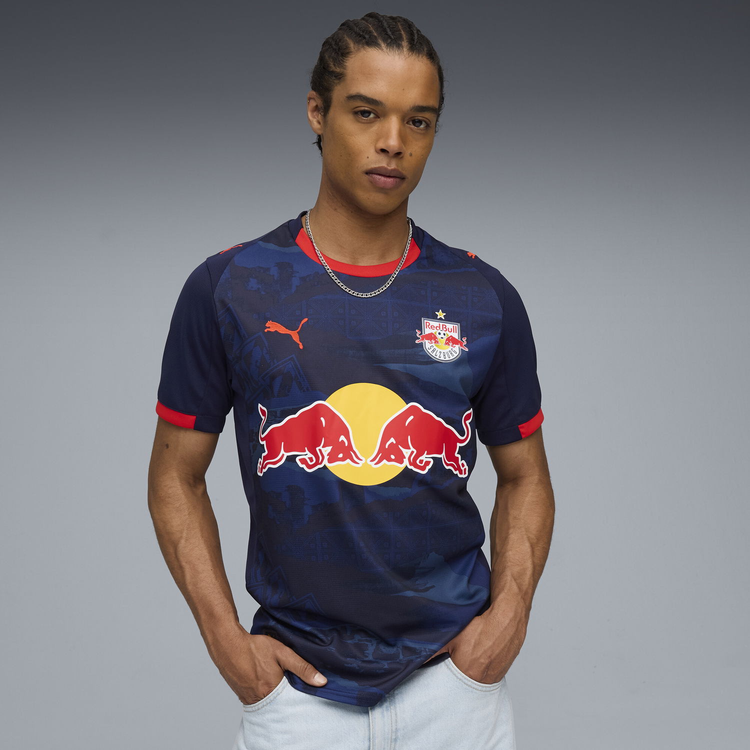 Dres Puma FC Red Bull Salzburg 25/26 Away Jersey Navy | 779934_02, 1