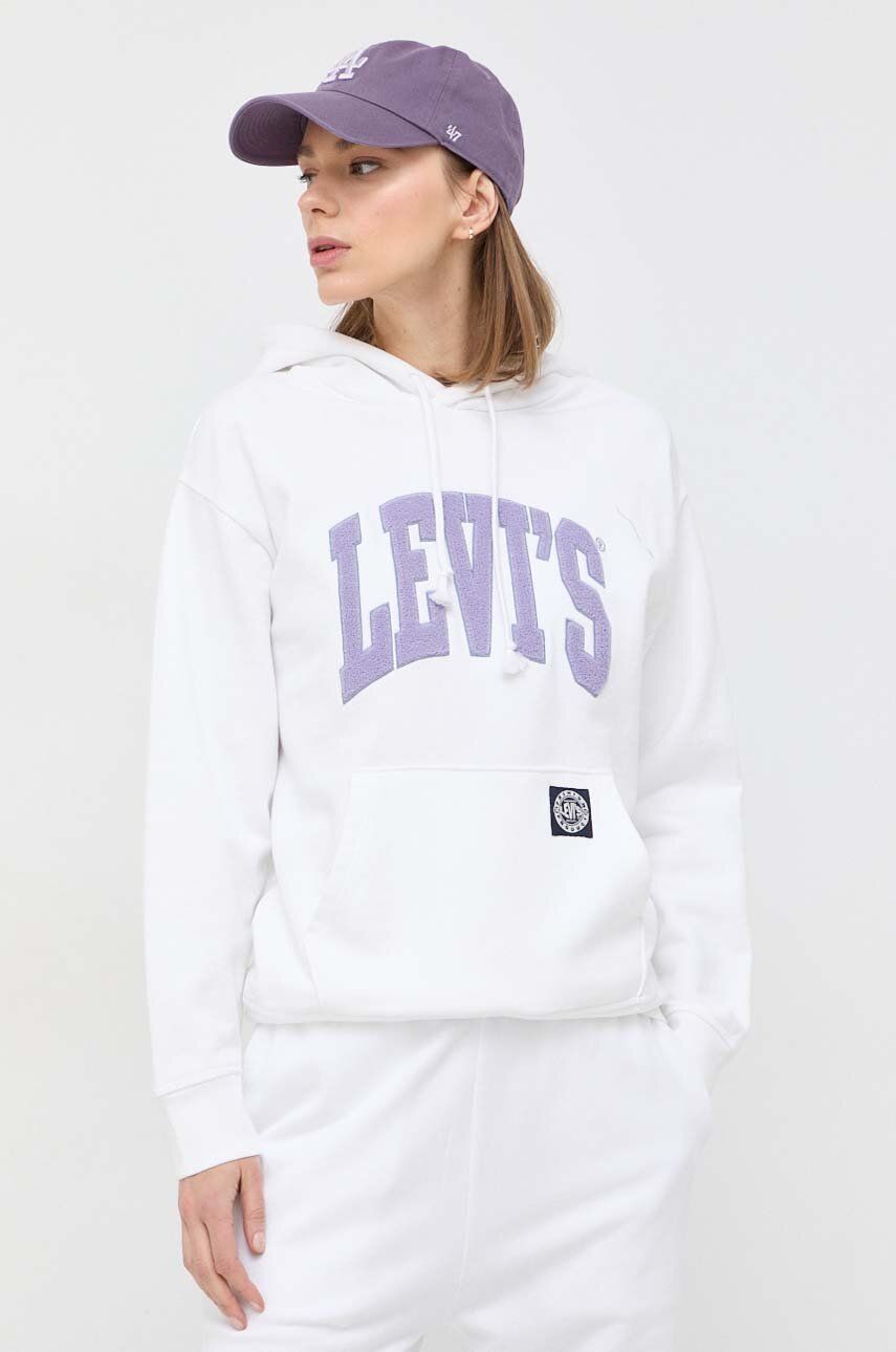 Mikina Levi's Hoodie Biela | 18487.0243, 0
