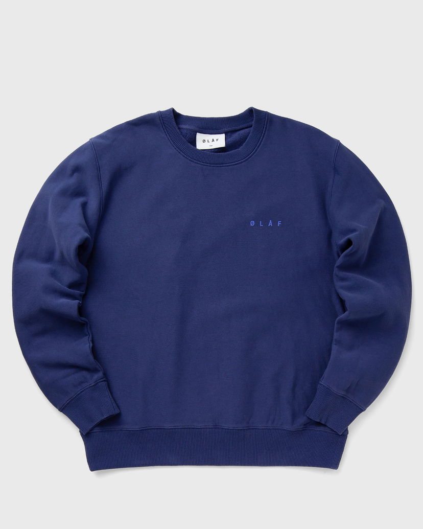 Mikina ØLÅF FACE CREWNECK Navy | M170202-DEEP-VIOLET