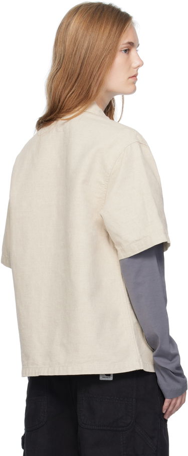 Košeľa Carhartt WIP Short Sleeve Michigan Shirt Béžová | I035573-05.02, 4