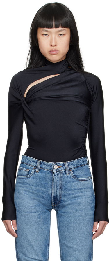 Tričko Coperni Coperni Asymmetric T-Shirt Čierna | COPJS66545, 0