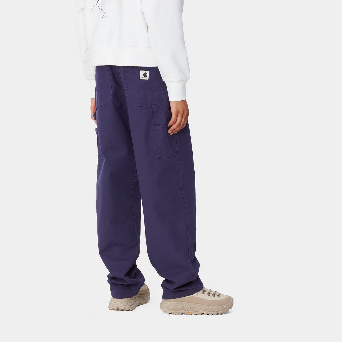 Cargo nohavice Carhartt WIP Double Knee Relaxed Fit Women's Pants Modrá | I034247_5, 1